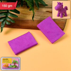 Camlin Modelling Clay 150 gm – Purple Color Soft Reusable Clay for Creative Crafting
