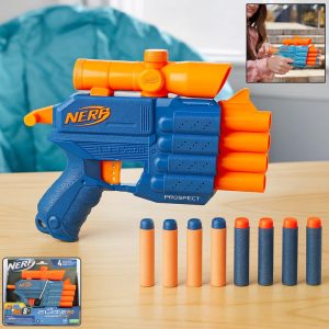 Nerf Elite 2.0 Prospect Blaster Compact Foam Dart Gun with Scope & 8 Darts