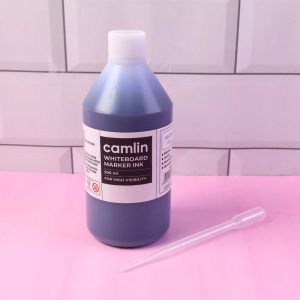 Camlin Blue Whiteboard Marker Ink – High Visibility Refill Bottle (500 ml)