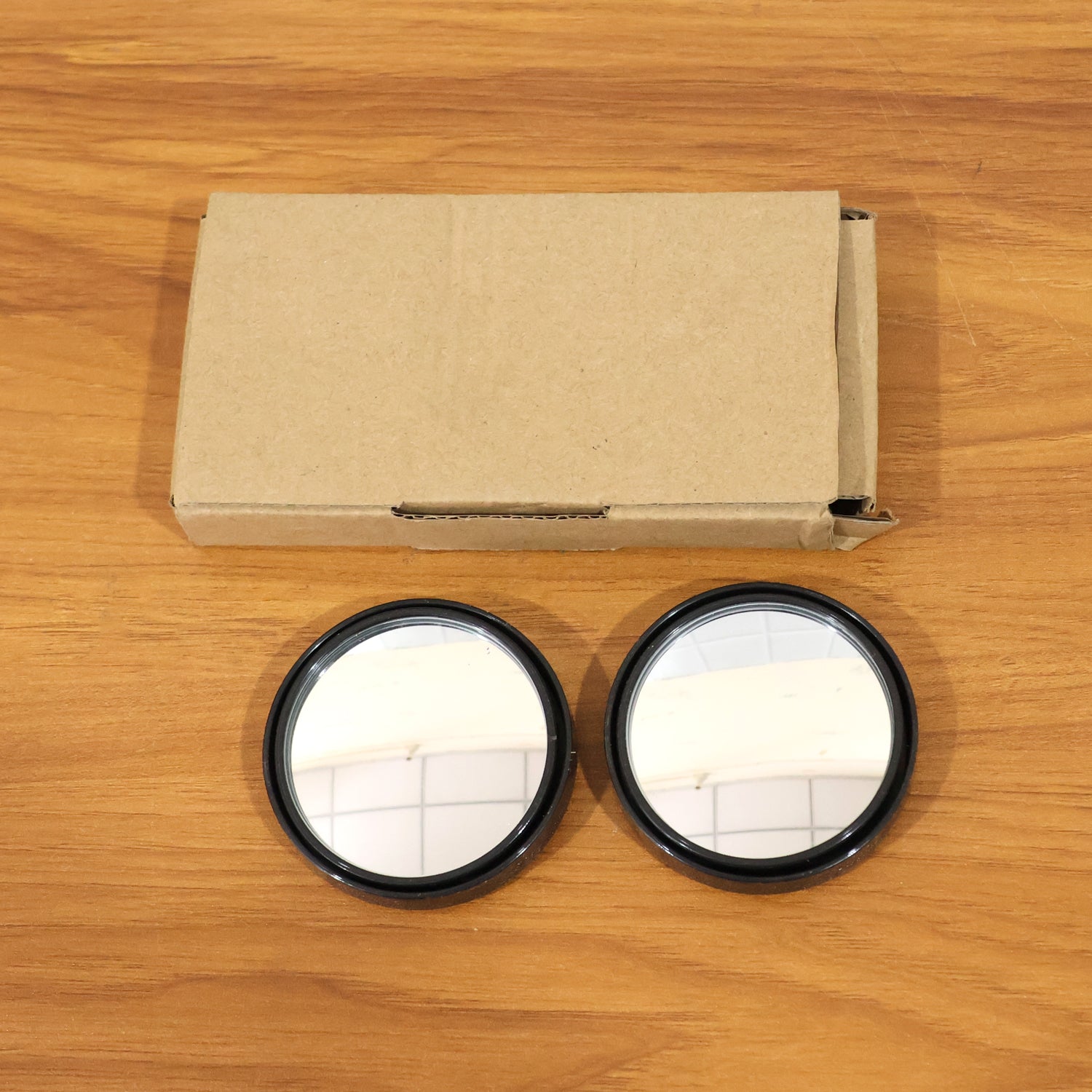 2 Pc Car Blind Spot Convex Side Mirror Set (1 Pc / Mix Color)