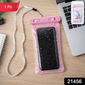 Pink Waterproof Phone Pouch Bag, Mobile cover (1 Pc)