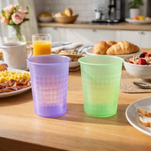 Unbreakable Plastic Drinking Glass Set of 6 (200 ML Each)
