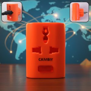 3 Slot Multi Pin Universal Plug Adapter (1 Pc)