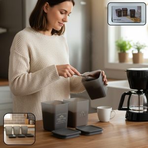 Plastic Kitchen Storage Container Set (3 Pc Set)