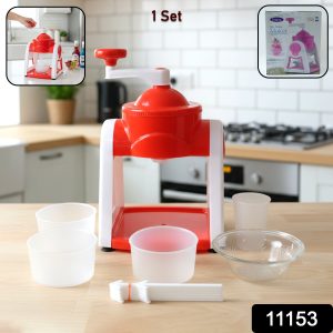 Manual Ice Snow Maker Machine (1 Set Red Color)