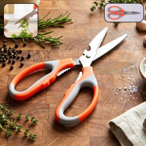Heavy Duty Multipurpose Stainless Steel Kitchen Scissors (1 Pc)