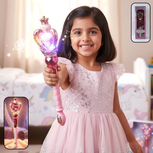 Princess Magic Light Wand Toy for Kids (1 Pc, Battery Not Included)