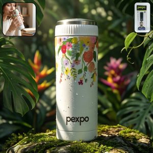 Pexpo Crypto Art Hot & Cold Vacuum Insulated Stainless Steel Water Bottle 500 ML