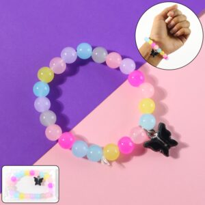 Premium Multicolor Pastel Bead Stretch Bracelet (1 Pc)