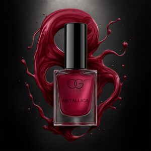 OG Beauty Premium Scarlet Red Metallica Nail Polish (1 Pc / 10 ML)