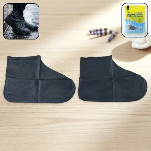 Portable Waterproof Latex Silicone Shoe Cover (1 Pair, Medium)