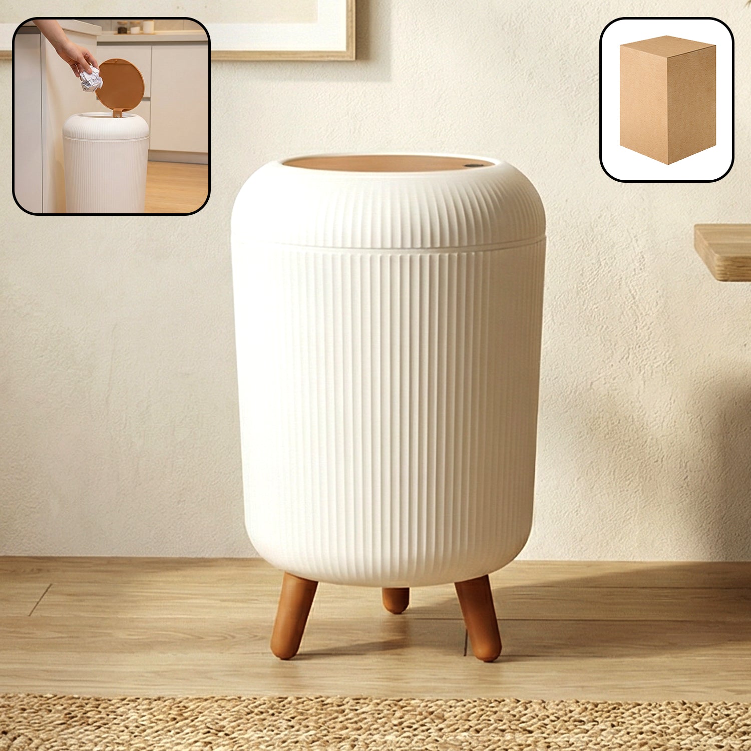 Premium Stylish Mini Dustbin (22x30 Cm, 1 Pc)