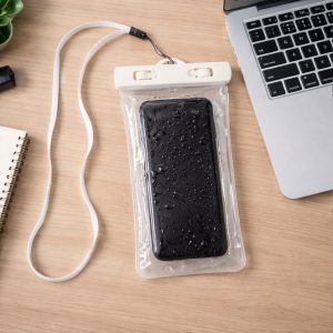 White Waterproof Phone Pouch Bag, Mobile cover (1 Pc)