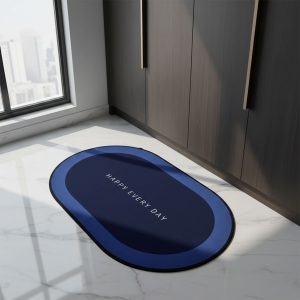 Anti slip Oval Mat, Super Absorbent Floor Mat, Bath Mat, Soft Carpet , bathmat
