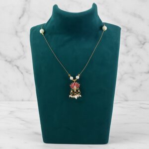 Traditional Lotus Motif Pendant Chain (1 Pc)