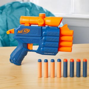 Nerf Elite 2.0 Prospect Blaster Compact Foam Dart Gun with Scope & 8 Darts