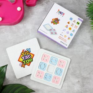 Tic Tac Toe Classic Strategy Board Game for Kids (1 Set)