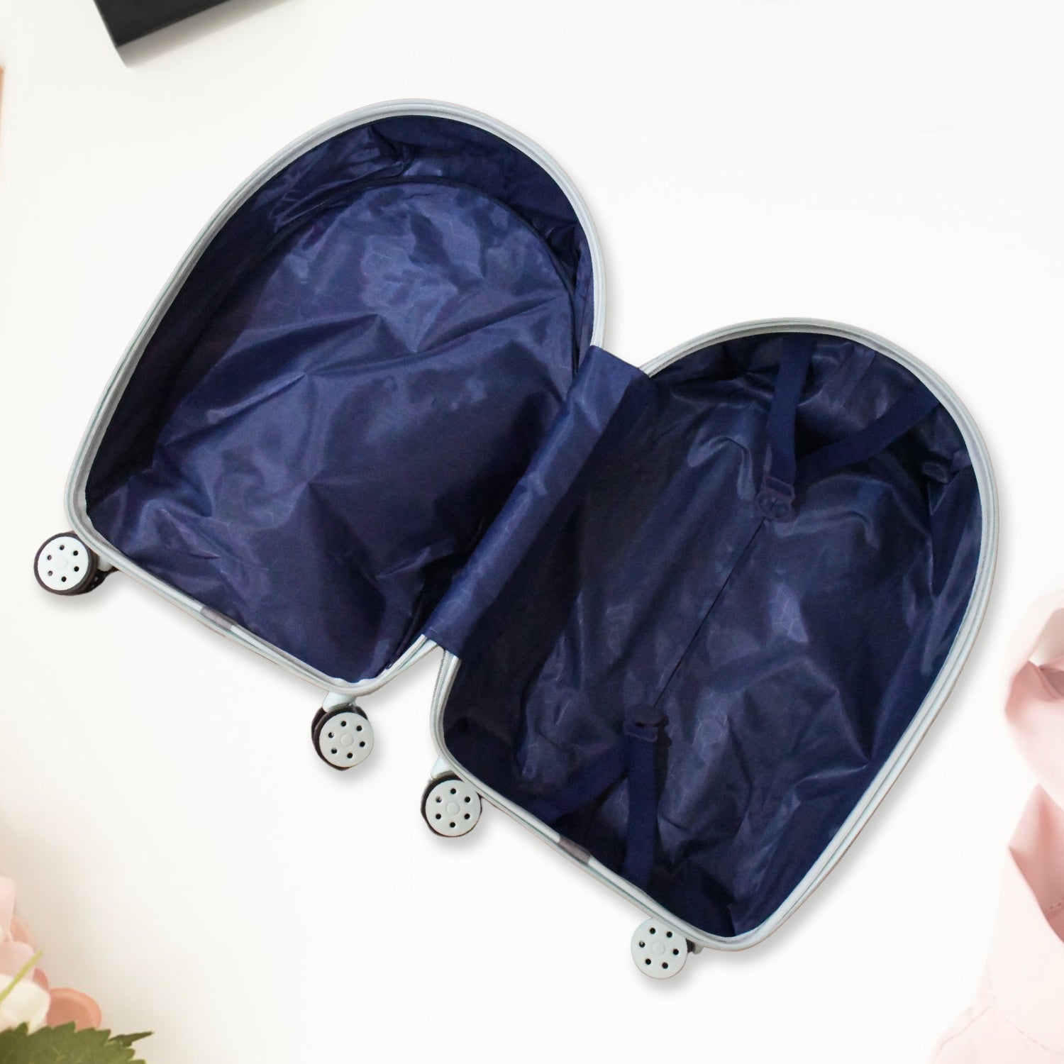 17849 Suitcase For Kids, Girls Green Small Cabin Hard Cover Holiday Carry On Trolley with Extendable Handle, Children's Luggage, Trolley Rolling Luggage for Toddlers Men Woman (Mix Color)