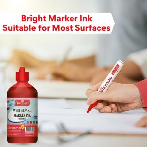 Officemate Whiteboard Marker Ink Refill – Red Colour (500 ml)