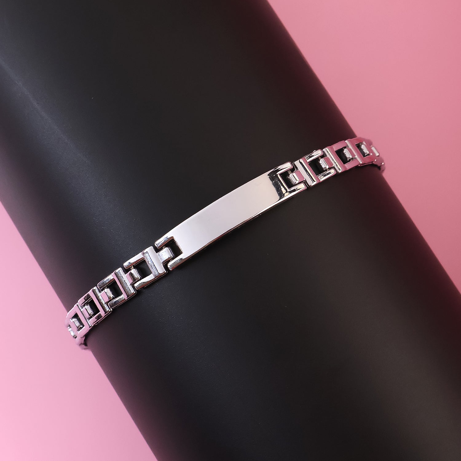 Customized Silver Link Bracelet (1 Pc)