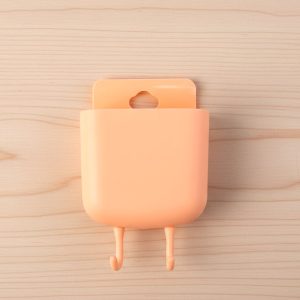 Multi-Purpose Plastic Wall Mounted Mobile Charging Holder (1 Pc)