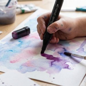 Acrylic Dual Tip Marker Watercolor Pen Set 12 Pc