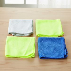 Multipurpose Microfiber Dust Cleaning Cloth (4 Pc Set)