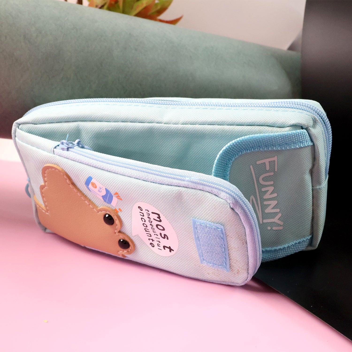 Printed Multipurpose Zipper Pencil Pouch - (1 Pc / Mix Design) - Image 6