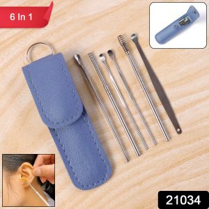 6-in-1 Stainless-Steel Ear Cleaning Tool Kit (1 Pc)