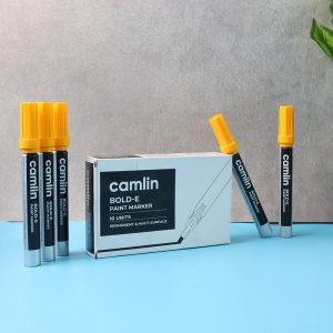 Camlin Bold-E Paint Marker  for Industrial and Multi-Surface Marking – Pack of 10