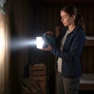 OMEGA 7800mAh Rechargeable LED Laser Torch Light (1 Pc)