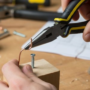 Pliers and Long Nose Pliers Set with Anti Slip Grip Handle (2 Pc Set)