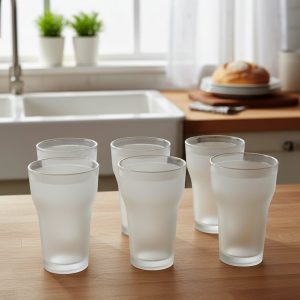 Prexo Unbreakable Plastic Drinking Water Glass (6 Pc Set, 300 ML Approx)