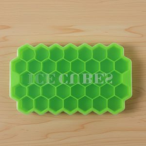 Premium Honeycomb Silicone Ice Cube Tray with Lid (1 Pc)