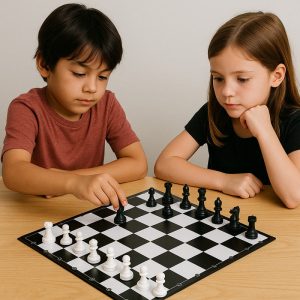 Classic Chess Board Game Strategy & Intelligence Game with Black and White Pieces