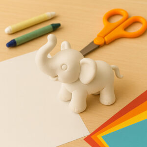 Camlin Modelling Clay – White Soft Non-Toxic Clay for Kids’ Creative Craft Work