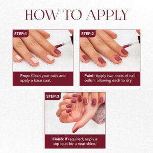 OG Beauty Premium Scarlet Red Metallica Nail Polish (1 Pc / 10 ML)