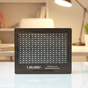 Wooden Big Piggy Bank Money Saving Box (1 Pc)