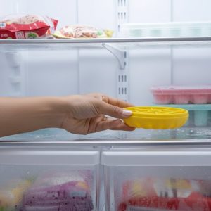 Premium Round Ice Cube Tray with Lid (1 Pc)