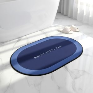 Anti slip Oval Mat, Super Absorbent Floor Mat, Bath Mat, Soft Carpet , bathmat