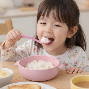Premium Kids Feeding Bowl with Spoon (1 Set, 240ML)