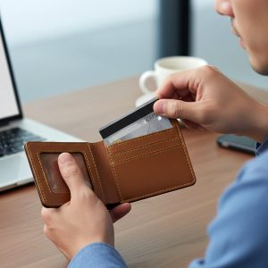 2 in 1 Men’s Wallet with Keychain Holder