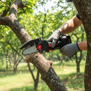 Mini Electric Cordless Chainsaw (1 Set, 48V, 24 Cm Long)