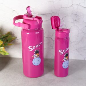 Space Theme Printed Water Bottles – 2000ML, 900ML & 300ML Approx- (Set)