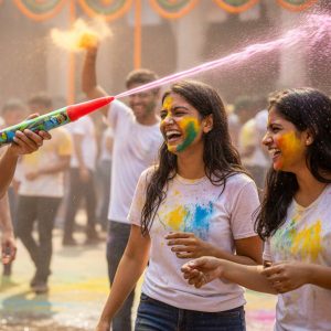 Long Range Plastic Holi Pichkari Water Gun Sprayer for Kids (1 Pc, 32 Cm)