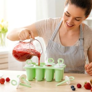 Prexo Plastic Ice Cream Popsicle Maker (8 Pc Set)