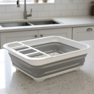 Foldable Plastic Dish Drying Rack (1 Pc)