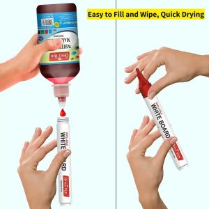 Officemate Whiteboard Marker Ink Refill – Red Colour (500 ml)