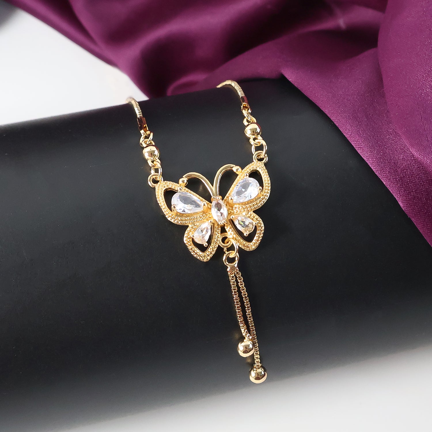 Charming Gold-Plated Butterfly Pendant Necklace for Women
