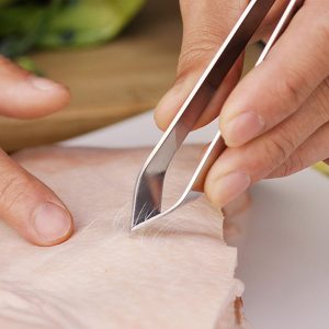 Stainless Steel Fish Bone Tweezer (1 Pc)